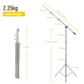 SH 106cm-249cm Stainless Steel Cross Arm Bar With Weight Bag Photo Studio Accessories Extension Rod Photo Studio Kit Light Stand. 