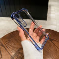 Tokifu For VIVO Y21D Transparent Full-Coverage Electroplated Shockproof Soft Silicone Premium Airbag Phone Case.