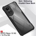 Back Cover For OPPO Reno 10 5G, OPPO Reno 10 Pro 5G (Black,Transparent).
