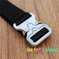 1017 ALYX 9SM Classic Rollercoaster Belt Men Women 1:1 High Quality Silvery Metal Buckle ALYX Belts Jacquard Logo Labeled. 