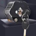 Folding Bike Lock Alloy Steel Strong Lock for Road Bike BMX. 