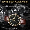 POEDAGAR Men's Watches Top Brand Luxury Men Wrist Watch Leather Quartz Watch Sports Waterproof Male Clock Relogio Masculino+Box.