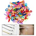 50Pcs Eye Glasses Spectacle Chain Strap Holder Loop Ends White.