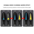 Double Side Flowing Turn Signals Motorcycle LED Turn Signal Built-in Relay Flashing Blinker Universal Warning light Indicator. 