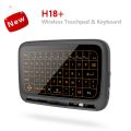 H18 Mini Full Touch Screen 2.4GHz Air Mouse Touchpad Backlight Wireless Keyboard Plug And Play Smart QWERTY Keyboard for IPTV.
