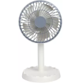 Jy Super JY-2218 Professional Rechargeable Portable Mini Table Fan Strong Wind Left to Right Oscillating Angle 45 Degrees - AC/DC. 