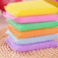 4pcs Double Sided Kitchen Cleaning Sponge Kitchen Clean Cloth Dishwashing Sponge Decontamination Pot Bowl Clean Bathroom Accessories-Multicolor-Tarkata BD. 