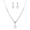 Stud Earrings Necklace Water Drop-shaped Korean Style Delicate Clavicle Chain Earrings. 