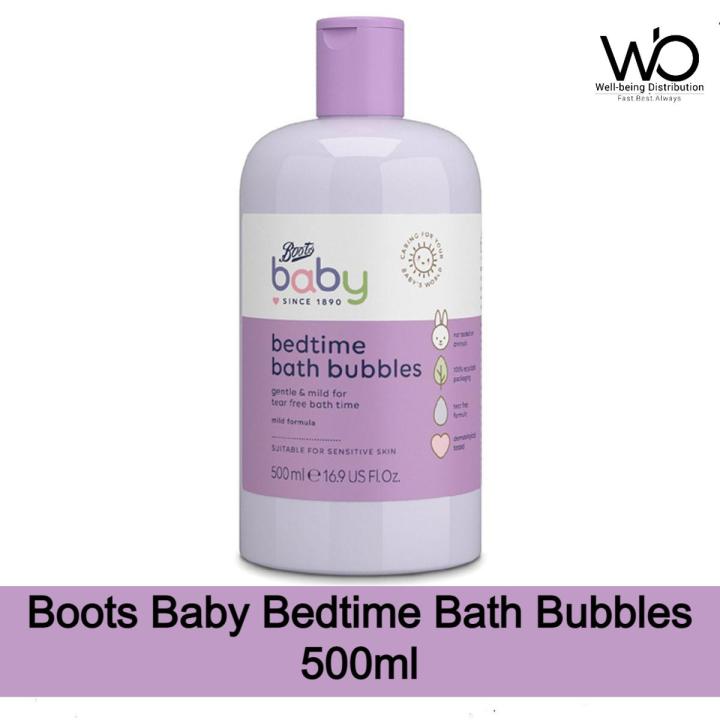 Boots Baby Bedtime Bath Bubbles 500ml (International)