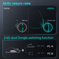 Thunderobot ML903 three-mode mouse gaming esports Wireless Bluetooth 2.4G wired 4K ultra-lightweight design PAW3395 charging. 