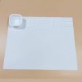 Silicone Silicone Craft Mat Durable Fast Drying 14 Grids Oil Painting Sheet Washable Craft Mat With Cleaning Cup Painting.