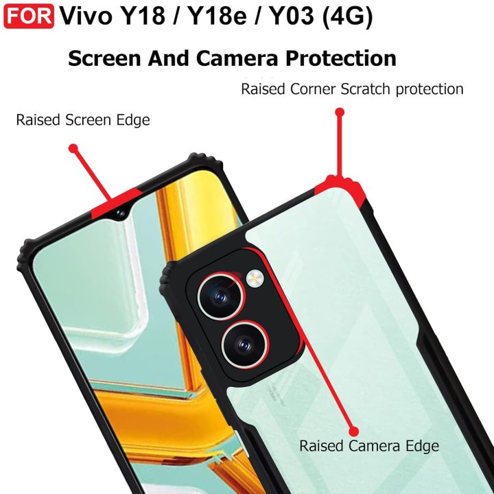 Vivo%20Y18%20/%20Y18e%20/%20Y03%20(4G)%20Xundd%20Protective%20Airbag%20Bumper%20Transparent%20Back%20Side%20Clear%20Phone%20Case%20For%20Vivo%20Y18%20Back%20Cover%20-%20Image%202