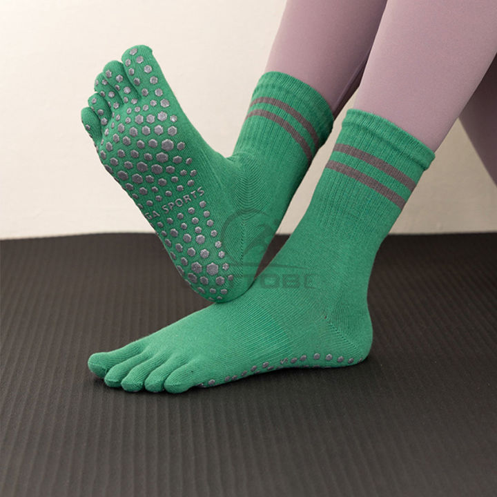Outtobe%20Yoga%20Socks%20Sports%20Socks%20with%20Grips%20for%20Women%20Home%20House%20Floor%20Barre%20Non-slip%20Socks%20Dance%20Pilates%20Fitness%20Cotton%20Stocking%20-%20Image%2010
