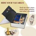 Decorative Book Safe Box with Password Lock, Vintage Faux Book Hidden Safe for Decoration, Secret Diversion Book,B Easy Install Easy to Use.