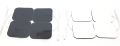 White Physiotherapy Equipments Self Adhesive Electrode Pads For Electronic Stimulators, Ift, Tens,Ems & Pulse Massagers.