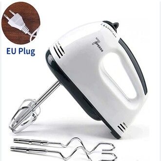 Electric Egg Beater and Mixer for Cake Cream - White