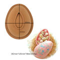 Silicone Easter Egg Shape Cake Mold Creative Non-Stick Flexible Egg Mold Easy-To-Clean Durable Easter Egg Mold for Home Baking Cake Decoration Easter Parties Pastry Chefs Dessert Enthusiasts. 