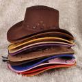 Western Cowboy Hat Men's Summer Outdoor Sun Hat Grassland Mongolian Cap Knight's Cap Tourist Hat Stage Props Hat Female. 