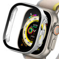 Pix Apple Watch Ultra 49mm Case Apple Watch Ultra Hard Clear Screen Protector Cover Full Case with Glass Screen Protector IWATCH Series 8 Pro Ultra Watch Case.