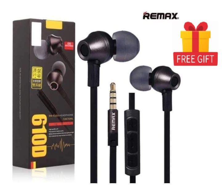 Remax RM 610D Super Bass High Quality performance In-Ear Headphone with ...