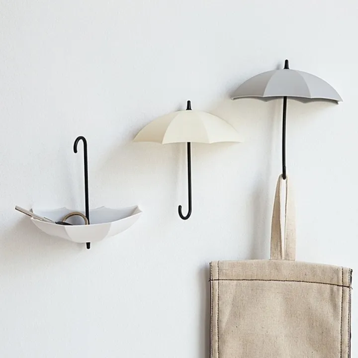 3Pcs%20Cute%20Umbrella%20Wall%20Hook%20Key%20Hanging%20Bag%20Brush%20Holder%20Decorative%20Organizer%20-%20Image%204