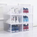 Plastic shoe box storage box dormitory storage artifact aj high-top shoe rack shoe cabinet home shoe storage box shoe box. 