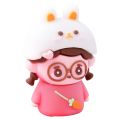 Kawaii Novelty Soft Silicone Animals Girl Pencil Sharpener Cute Stationery School Office Supplies Mini Portable Gift Prizes Kids.