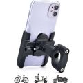 Metal Bike Mobile Holder For mobile phone bracket motorcycle bicycle takeaway rider -Black Easy to Use and Maintain. 