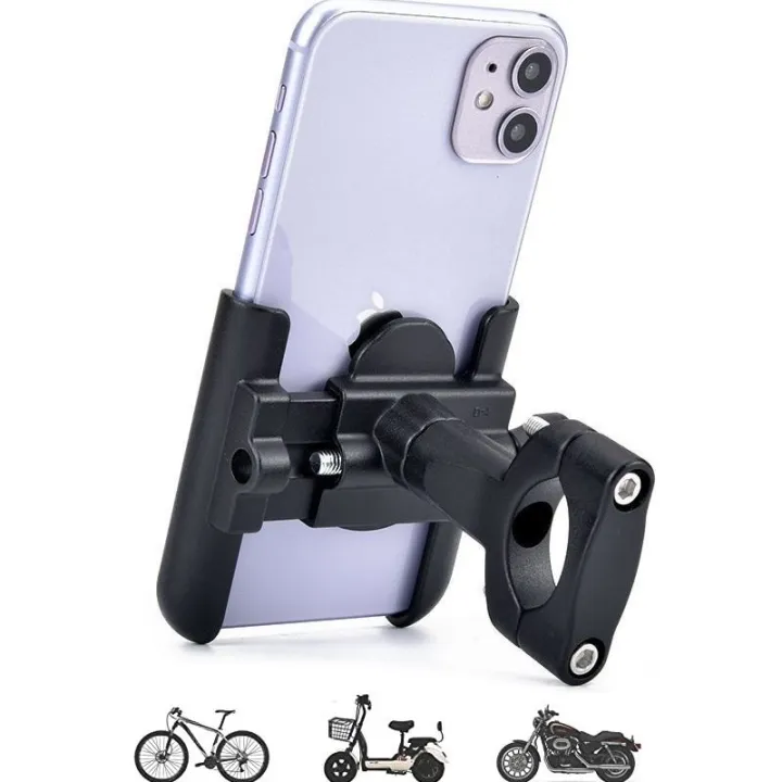 Metal%20Bike%20Mobile%20Holder%20For%20mobile%20phone%20bracket%20motorcycle%20bicycle%20takeaway%20rider%20-Black%20Easy%20to%20Use%20and%20Maintain%20-%20Image%202