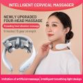 Shoulder and Neck Massager Cervical Spine Shiatsu Massager Tens Low Frequency Pulse Massager Health Physiotherapy Instrument.