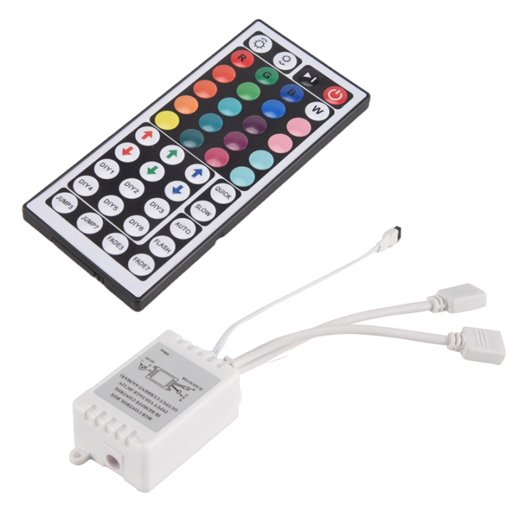 RGB LED Controller+44 Keys Remote Control RGB Control Box IR Light Strip Controller for 2835 5050 RGB Light Strip