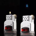 Creative Round Aomai Gas Lighter Butane Visible Lighter. 