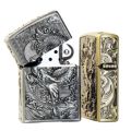 New Zorro Good quality 3D carved armor Windproof oil lighter. 