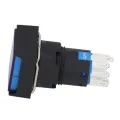Push Button Switch Small Self Locking Safe ABS Housing 25 Pcs Long Usage Time Switch Button with Control Light for Electromagnetic Starter. 