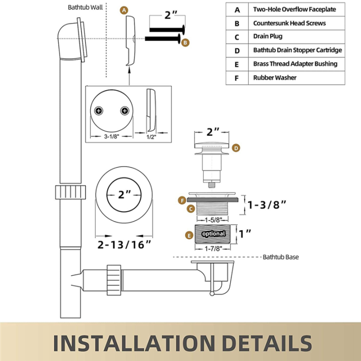1Set%20Bathtub%20Drain%20Gold%20Tip%20Toe%20Bath%20Tub%20Drain%20Kit%20with%20Two-Hole%20Overflow%20Faceplate%20Bath%20Tub%20Drain%20Set%20Brushed%20Gold%20-%20Image%203
