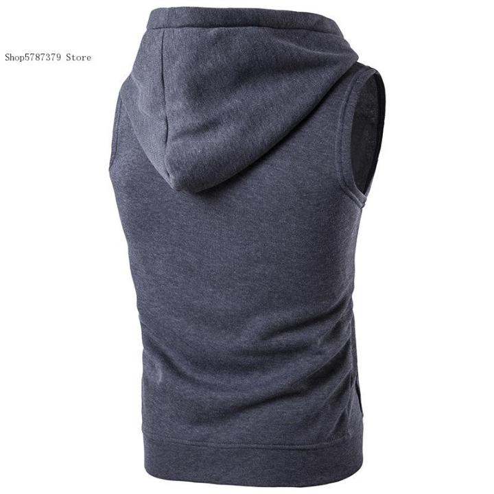Men's%20Casual%20Hoodie%20with%20Sleeveless%20Zipper%20Sports%20Shirt,%20Spring/summer/autumn%20Cotton%20Jacket%20Vest%20-%20Image%204