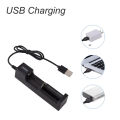 ABS - Reliable Overheat - Overcurrent - Overcharge and Over discharge Protection - Battery Charger - For 18650 16340 14500 AA AAA CR123A Battery Only. 