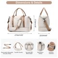 Likros Duffel Bag Travel Bag with Shoes Compartment, Gym Tote Bags, Shoulder Weekender Overnight Bag for Women Luggage Hangbag.