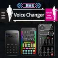 4 Kinds Mini Portable Multiple Audio Effect Voice Changer Bluetooth-Compatible Live Sound Changing Card for Phone Tablet Speaker.