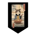 Short Door Noren Curtain Japan Ramen Pennant Kitchen Door Partition Half Curtain Resturant Entrance Hanging Flag Curtain Custom. 