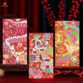 4Pcs Chinese Lunar Year Red Envelopes Lucky Money Envelope for Party Supplies Baby Shower Chinese. 