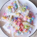 3d Water Cup Stickers 4pcs Cute Cartoon Thermos Cup Water Bottle Stickers Three-dimensional Resin Accessories Diy Mobile Phone Sticker* 1 bag.