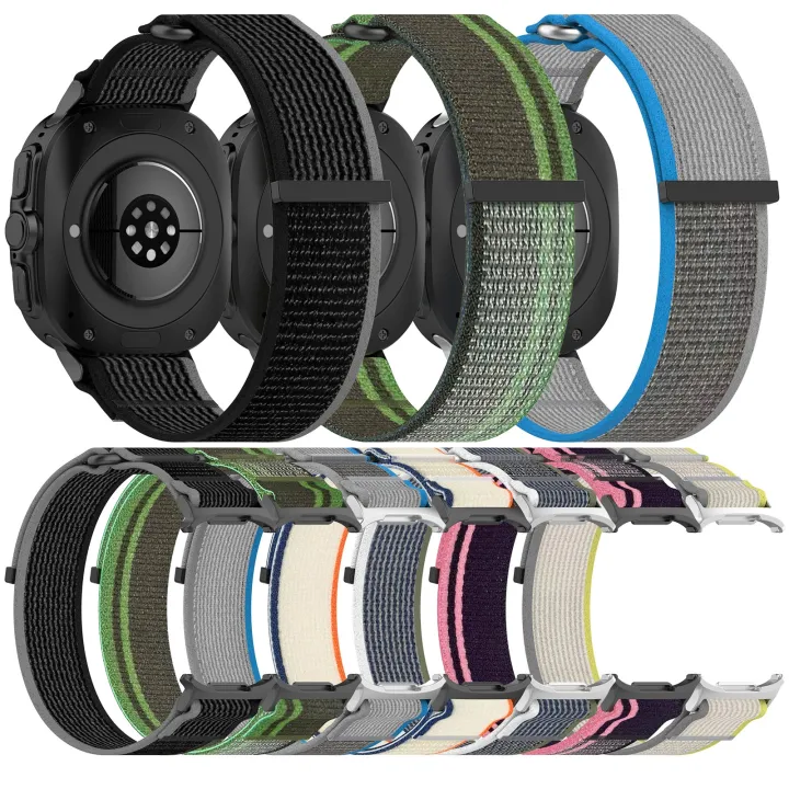 Watch%20Strap%20For%20Samsung%20Galaxy%20Watch%20Ultra%2047mm%20Hook%20and%20Loop%20Fastener%20Loop%20Nylon%20Watch%20Band%20-%20Image%205