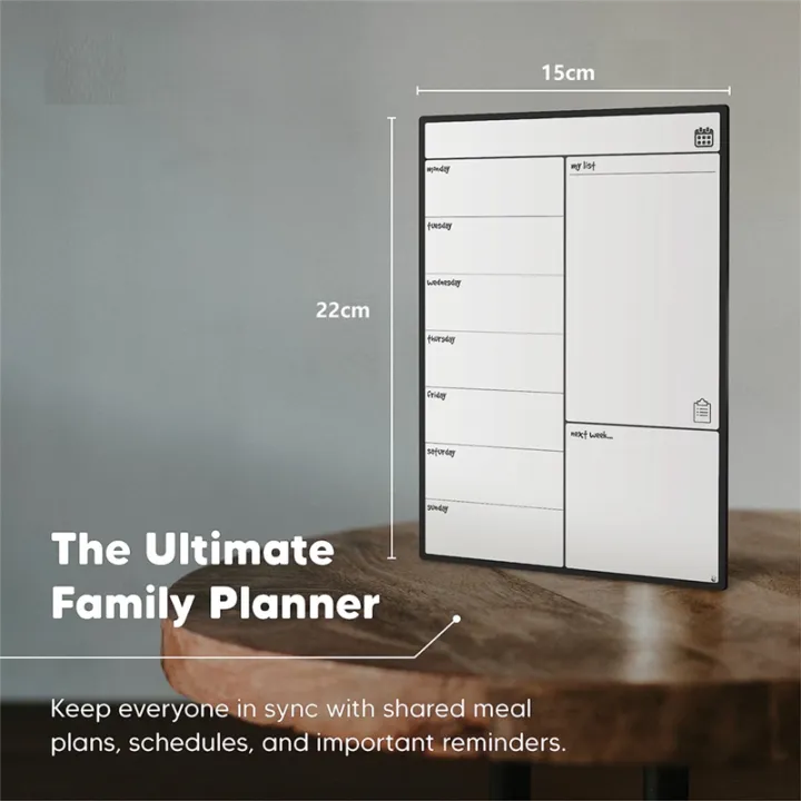 Magnetic%20Whiteboard%20Fridge%20Calendar%20Meal%20Planner%20and%20Shopping%20List%20White%20Board%20-%20Memo%20Board%20and%20Family%20Planner%20Easy%20Install%20Easy%20to%20Use%20-%20Image%203