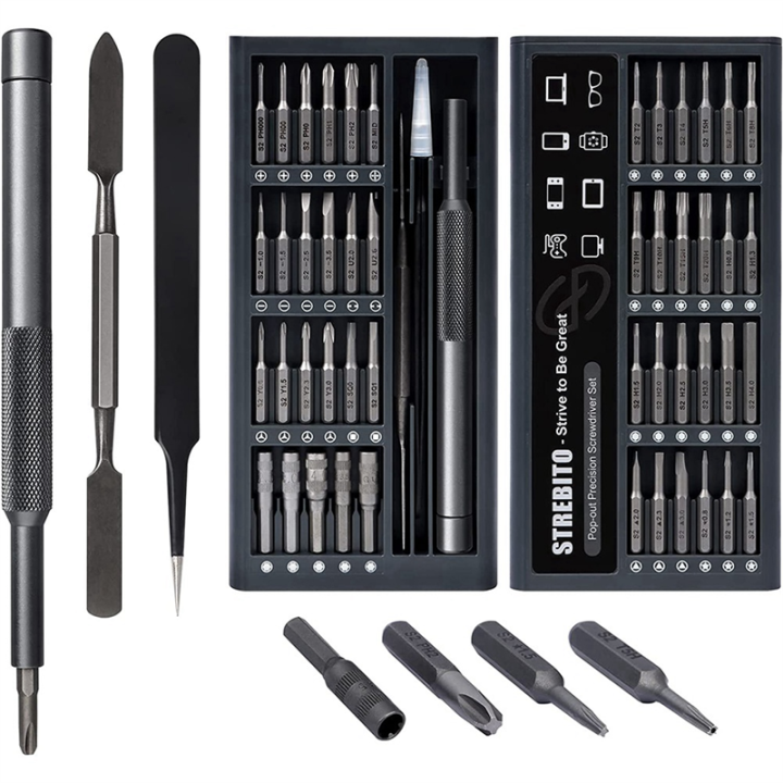 Grey Computer Screwdriver Set 50 in 1 Precision Screwdriver Set, Laptop, Computer, Phone Repair Kit ...