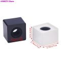 1Pc Microphone Flag Station Square Shaped Interview KTV Mic Station Cube Interview Box ABS Prop Stand News Reporter Injection. 