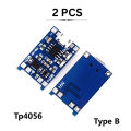 Tp4056 2PCS Lot 18650 Lithium Battery Charging Board Module Charger Modules TP 4056 (2PCS).