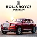 1:30 Rolls Royce Cullinan Diecast Metal Car Luxury 6 Open SUV Alloy Model Car Simulation Sound Light Pull Back Car Toy For Kids Gift. 