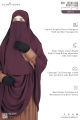 Glam Touch Extra Coverage- Rufi One Loop Ready Hijab Niqab Set.