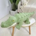 Soft Crocodile Plush Toy Fluffy Full Stuffed Animal Pillow Doll Jungle Green Giant Alligator Sofa Cushion Kids Birthday Gift.